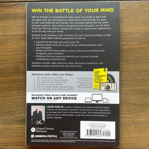 Don't Give the Enemy a Seat at your Table
